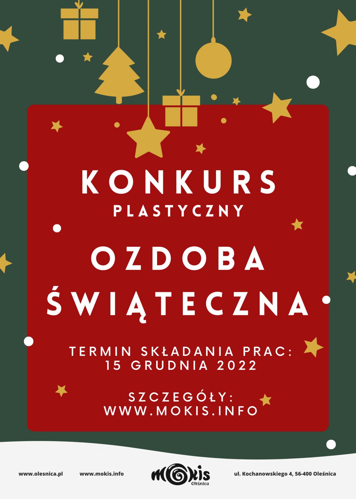 plakat konkurs ozdoba